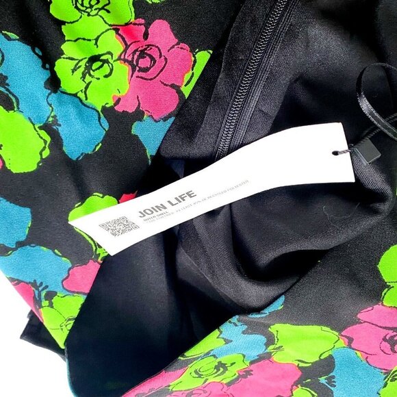 NWT Zara  Neon Colours Floral Long Sleeve Bodysuit XS - Picture 6 of 7